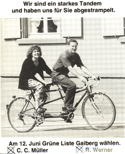 Plakat mi C.C. Müller und R. Werner